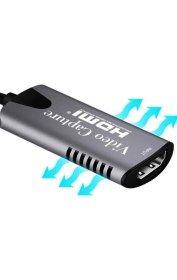 Resim UltraTekno Type C Video Capture Yakalama Kartı Uçlu HDMI To Type-C Pc Bilgisayar Video Adaptör Çevirici 