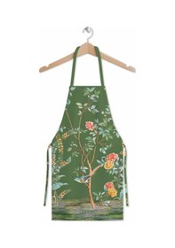 Resim Adawall Yeşil Çiçek Detaylı Mutfak Önlüğü 