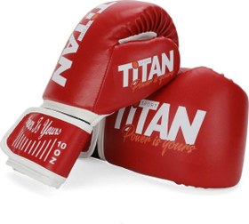 Resim Titan Sport Kırmızı Boks Eldiveni 10 OZ 