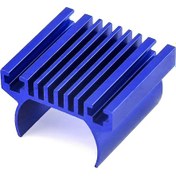 Resim Geeroyoo 1/18 Rc Araç Motor Soğutma Sistemi - Alüminyum Alaşımlı Mavi Trax4 Motor Soğutucu 15x10x3cm 