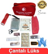 Resim Svein Lüks İlk Yardım Çantası Deprem Afet Acil Durum Müdahale Kiti Araç Ev İşyeri Yerli Üretim Ecza Çanta 