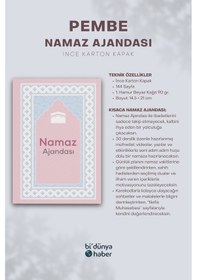 Resim Namaz Ajandası Pembe Çok Renkli 