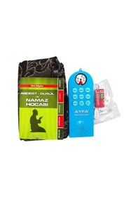 Resim Namaz Kıldıran Sesli Seccade Yasin-i Şerifli-Kulaklıklı-Pusulalı Mavi - AYFA505M 