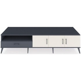 Resim Kronos Tv Ünitesi 3 Raflı Tek Çekmeceli 3 Kapaklı 220x59x51 Antrasit-aytaşı/antrasit Aytası/antrasıt - Antrasıt 