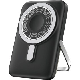 Resim WIWU Led Ekranlı Magsafe Powerbank Wiwu Wi-P018 Elite Serisi Wireless Kablosuz Şarj 15W 10000mAh Siyah 