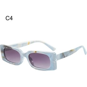 Resim Xifu Shop C C4 Lar Trend Kare Retro Moda Dikdörtgen Plaj Uv Koruma (Yurt Dışından) 