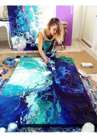 Resim Dökme Medyumu Akrilik 70 ml 2 Adet Mona Lisa Pouring Medium Akril 