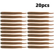 Resim 20 adet Gerçekçi Kırmızı Salyangoz Balıkçılık Yemi 8cm/3.15in - Yumuşak TPE Etekler, Suyun Üst Katmanında Yüzen Alt İğne Kuyruğu için Tatlı ve Tuzlu Su Balıkçılığı, Gerçekçi Dokulu Çekime İdeal 