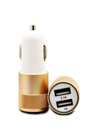 Resim Çakmak Soketi Çift Usb'Li-Altın / Icca84-1 