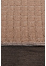 Resim Kare Plus Vizon Büyük Ebat 80x150 + 50x80 Cm 2'li Banyo Paspası Yıkanabilir Klozet Takımı Vizon 