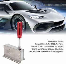 Resim 11 10 7 XP Için USB Sıralı Değiştirici PC Sim Yarış Oyunu Değiştirici, G25 G27 G29 G920 G923, T300 T500 Için, PXN Için, TMX Için (kırmızı) 