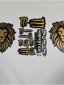 Resim leos -LEOS MOTOR-MONSTER SARI RENK A4 STICKER-ORACLE FOLYO-1.KALİTE 