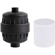 Resim Xindoker 20 Aşama Filtreli Duş Filtresi, Klor Ve Ağır Metal Giderici, Siyah Mat, 1 Dahili + 1 Yedek Kartuş, Kaçırmaz Yastık Ve Teflon Bandı İçerir 