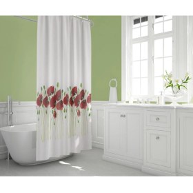 Resim Zethome Banyo Perdesi 1x120x200 Tek Kanat Duş Perdesi Halka Hediyeli Duşakabin Perdesi 7081 