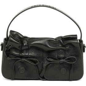 Resim acne studios Siyah Kadın Deri Çanta 