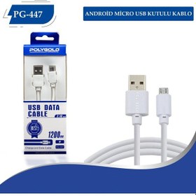 Resim Poly Gold Pg-447 2.1A Micro Usb Kutulu Kablo 