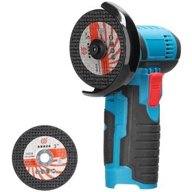 Resim Mufunye 12v Taşınabilir Şarj Edilebilir Açılı Taşlama - Seramik, Karo, Ahşap İçin Çok Fonksiyonlu Parlatma & Kesme Makinesi 2 Adet Disk Hediye 