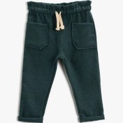Resim Erkek Bebek Basic Beli Bağlamalı Eşofman Altı 