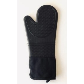 Resim Silikon Fırın Tepsi Eldiveni Siyah 