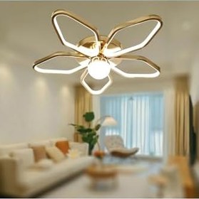 Resim TT AYDINLATMA TT337-SR TT Aydınlatma 3 Renk Modüllü Toplu Sarı Kaplama Plafonyer Led Avize Sarı 