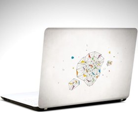 Resim Geometrik Minimal Laptop Sticker 12 Inch (29X24Cm) 