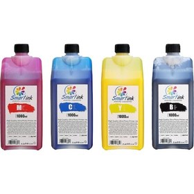 Resim Smartink Epson Uyumlu 1000 ML 4 Renk Set Pigment Mürekkep 