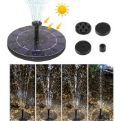 Resim Dianziye Güneş Enerjili Dalgalı Kuş Banyosu Akışkan Fontanesi - Bahçe, Havuz, Teras İçin Verimli Su Pompa 