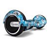 Resim Citymate Elektrikli Kaykay 6.5" Mavi Kurukafa Grafity Desenli Akıllı Hoverboard 