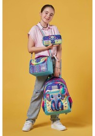 Resim Coral High Kids Pembe Turkuaz Fil Desenli 3 Lü Okul Çanta Seti Set0123650 