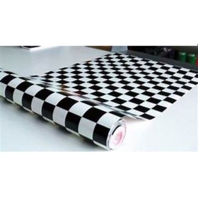 Resim D-C-Fix 346-0356 Siyah Beyaz Dama Desen Yapışkanlı Folyo 