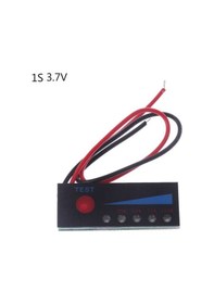Resim 1s-3.7v/1/2/3/4s 18650 Li-ion Lipo Lityum 12v Kurşun Asit Akü Seviye Göstergesi Test Cihazı Lcd Ekran Metre Modülü Kapasite Gerilim 