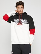 Resim Basketbol Baskılı Sweatshirt Şardonlu Kapşonlu 