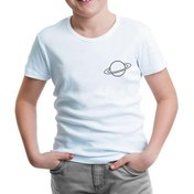 Resim Lordd T-Shirt Saturn Logo Beyaz Çocuk Tshirt 