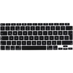Resim MobaxAksesuar Apple Macbook Air 13.3' M1 A2179 Q Klavye Koruyucu Silikon Ped 