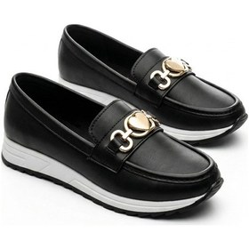 Resim Giamgia Store Kadın Siyah Ortopedik Loafer Günlük Loafer Ayakkabı-2333 