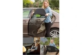 Resim Araba Araç Oto Yan Cam Güneşlik Örtü Perde Kılıf Güneşliği Araba Anne Bebek Emzirme Perdesi ( 1 Adet ) 