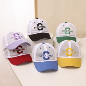 Resim Gençler için C Harfli Nefes Alabilir Mesh Beyzbol Şapkası - Erkek & Kız Çocukları için Yazlık Ayarlanabilir Snapback Kap, Karışık Renkler (Siyah/Mor/Kırmızı/Mavi/Sarı), Sadece Elde Yıkama, Doğum Günü Partisi ve Günlük Geziler, Dış Mekan Aktiviteler, Çizgi Film Temalı, Rahat Kalıp, Çocuk Modası 