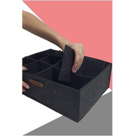 Resim Çekmece - Dolap Içi Düzenleyici Organizer Ayarlanabilir 3 X 4 Mavi 