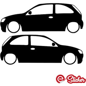 Resim Opel Corsa C 2 Kapı Basık Oto Sticker Araba Sticker (358014866) 