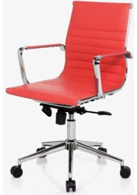 Resim Aykanoffice Aykan Ofis Riva Kırmızı Çalışma Koltuğu 
