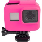 Resim Gopro Hero 5 6 7 Housing için Silikon Kılıf Pembe 