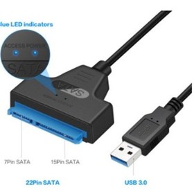 Resim Usb 3.0 2.5 Inç Sata Ssd Hdd Okuma Kablosu Hdd Ssd 22 Pin 