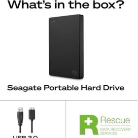 Resim Seagate Taşınabilir Sürücü 4 Tb, Taşınabilir Harici Sabit Sürücü, 2,5 Inç, USB 3.0, Dahil. Veri Kurtarma Hizmeti (STGX4000400) 