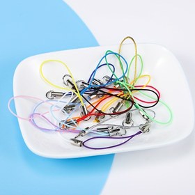 Resim 20 adet Lanyard Lariat Askı Kordonu Istakoz Toka Halat Anahtarlık Kanca Mobil Seti Şanslılık Kolye Kolye Takı Aksesuarları 