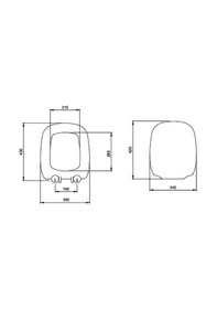 Resim Bocchi Fenice Klozet Kapağı Mat Yasemin A0327-007 Beyaz 