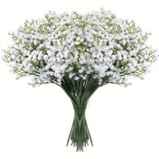 Resim 10/20/40 Adet Gerçek Dokunuşlu Yapay Gypsophila Yıldız Çiçek Buketi - Bakım Gerektirmeyen Premium Plastik Saplar, Ev Ofis Düğün Paskalya Sevgililer Günü Dekoru, Dış Mekan Bahçe Merkez Parçası ve Gelin Duşu Düzenlemesi, Düğün Çiçek Aranjmanı | Dekoratif Çiçekler | Zarif Çiçek Tasarımı, Buket Aksesuarları 