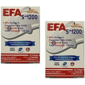 Resim Newlife Efa S-1200 Omega 3 45 Kapsül 2 Adet . 