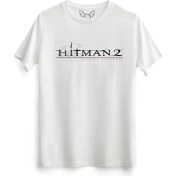 Resim Alfa Tshirt Hitman Tasarımlı Baskılı Çocuk Beyaz Tshirt 