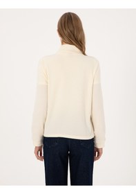 Resim Pierre Cardin Kadın Ekru Sweatshirt 50316333-vr019 Ekru 
