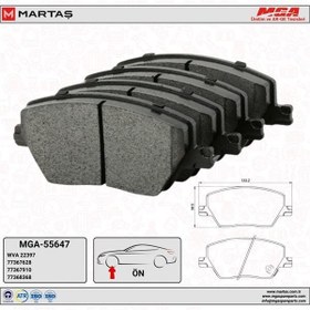 Resim Fiat Egea Ön Balata Takımı Mga Marka 77367628 